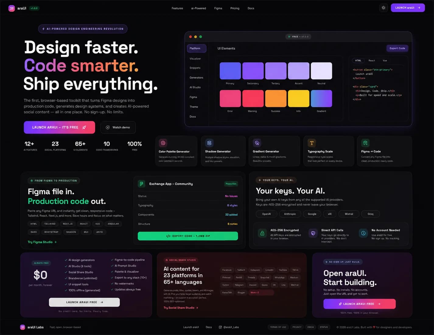 Design faster. Code smarter
