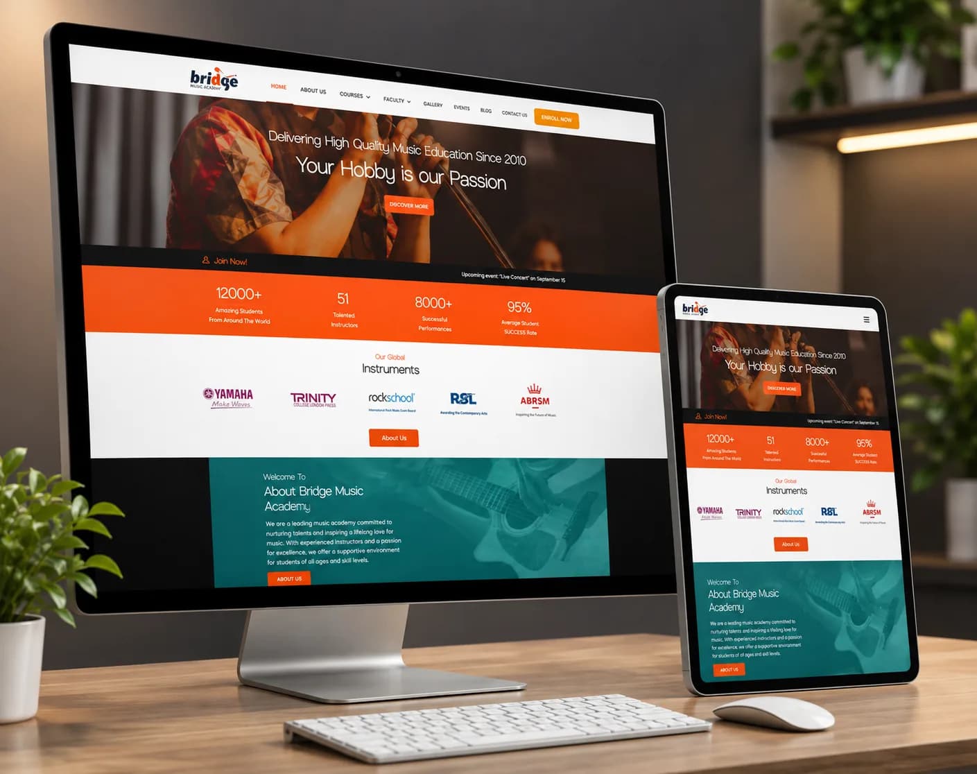 Bridge Music Academy — live site