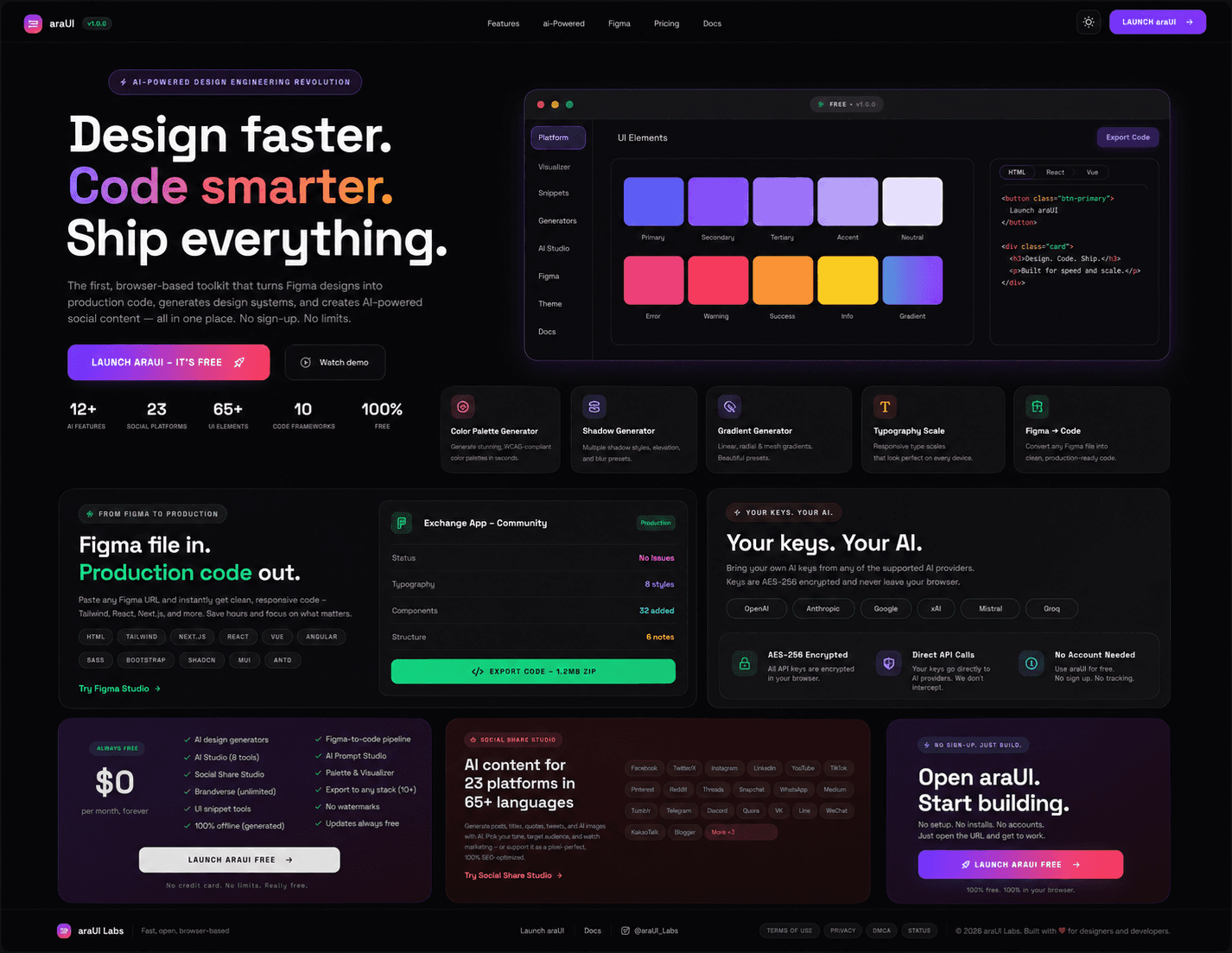 Design faster. Code smarter