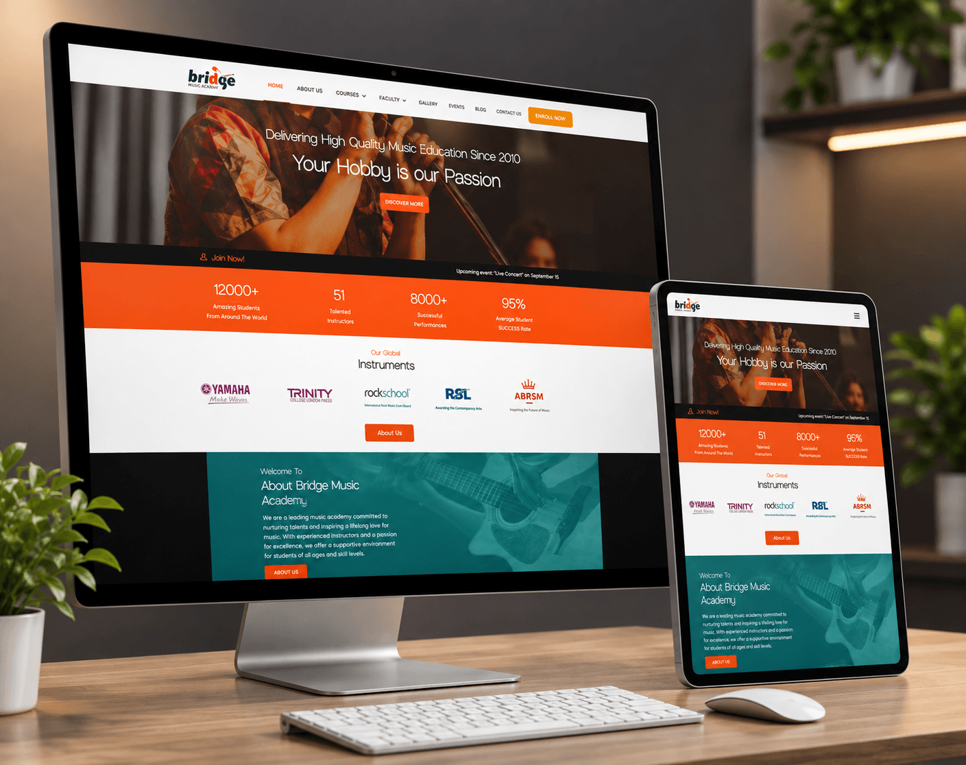 Bridge Music Academy — live site